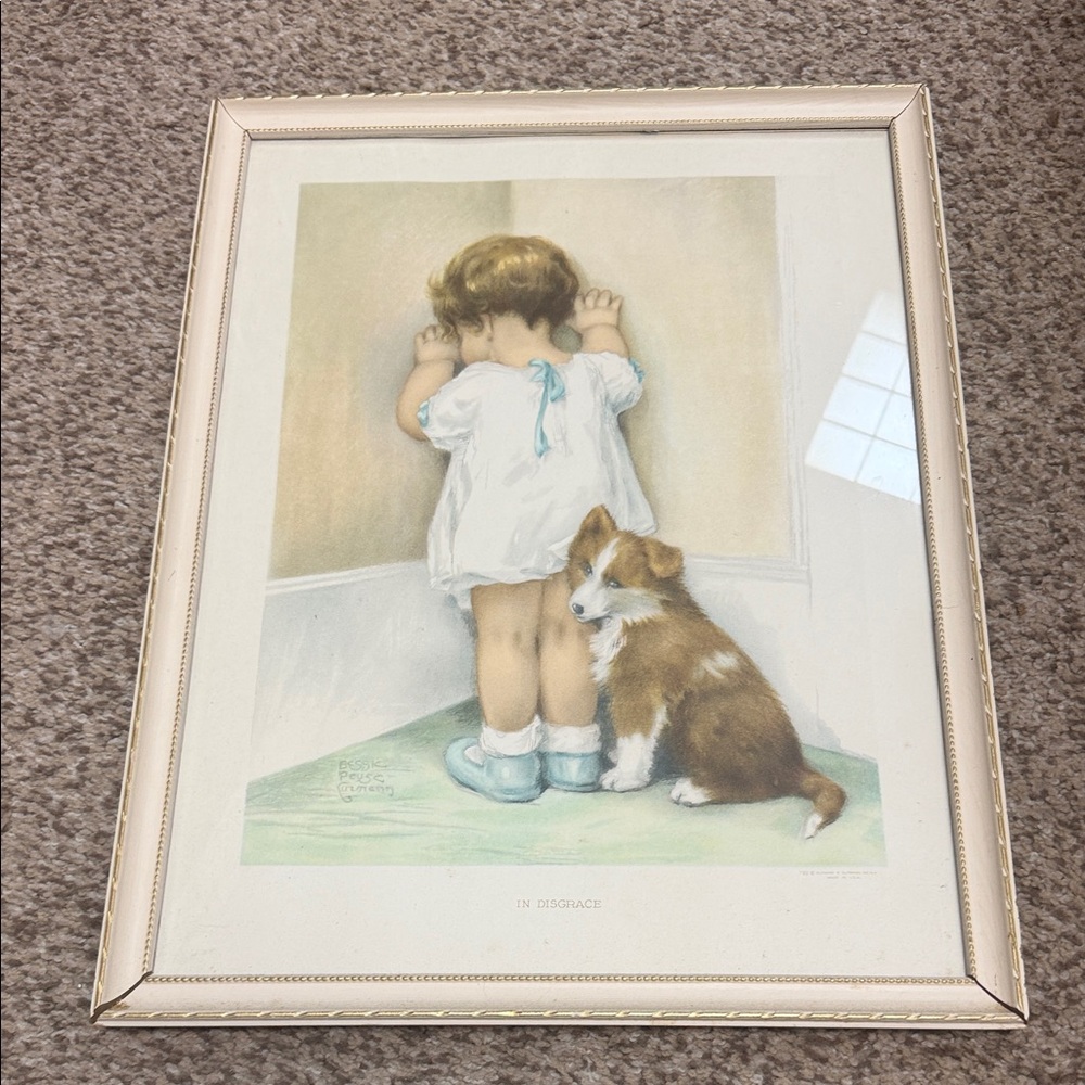 “In Disgrace” by Bessie Pease Gutmann Vintage framed print
